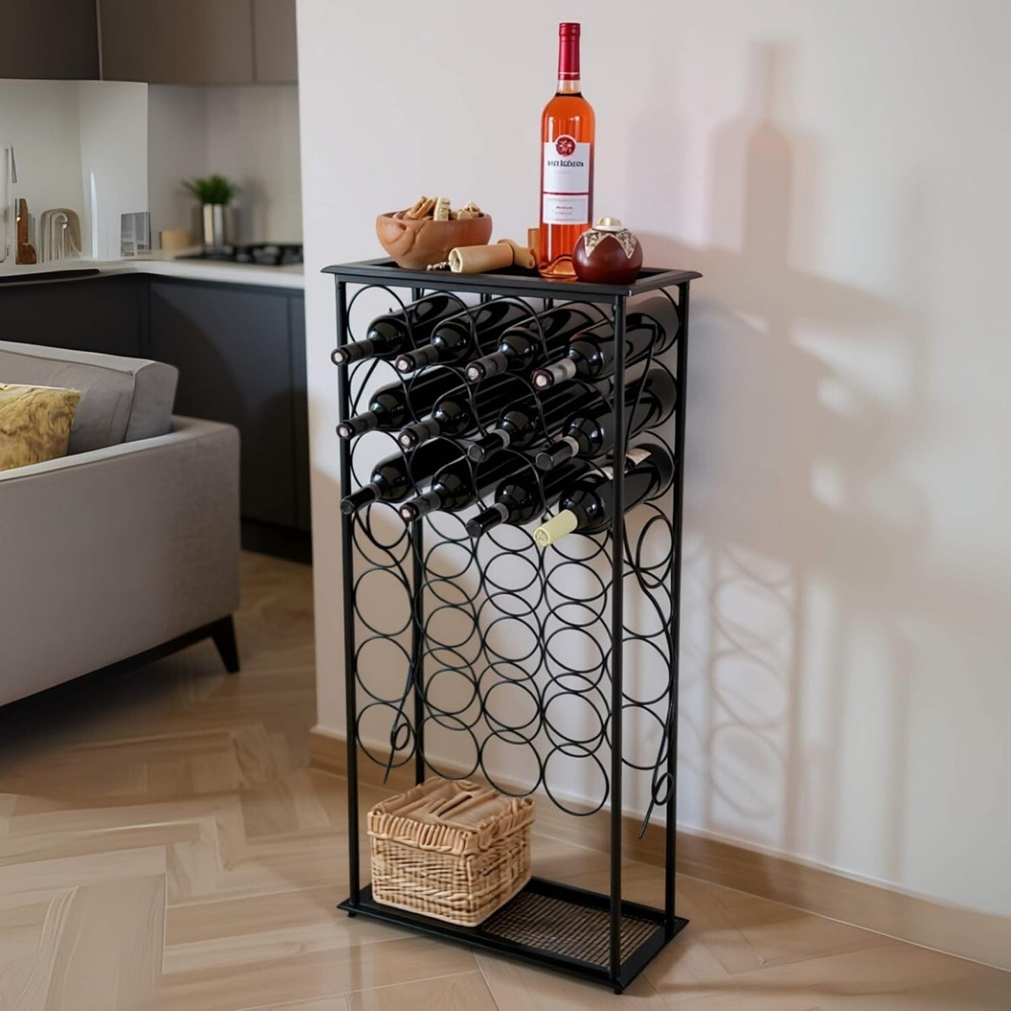 Modernes Weinregal Metall