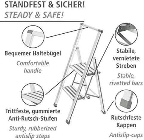 Haushaltsleiter, Weiss, 2 Stufen