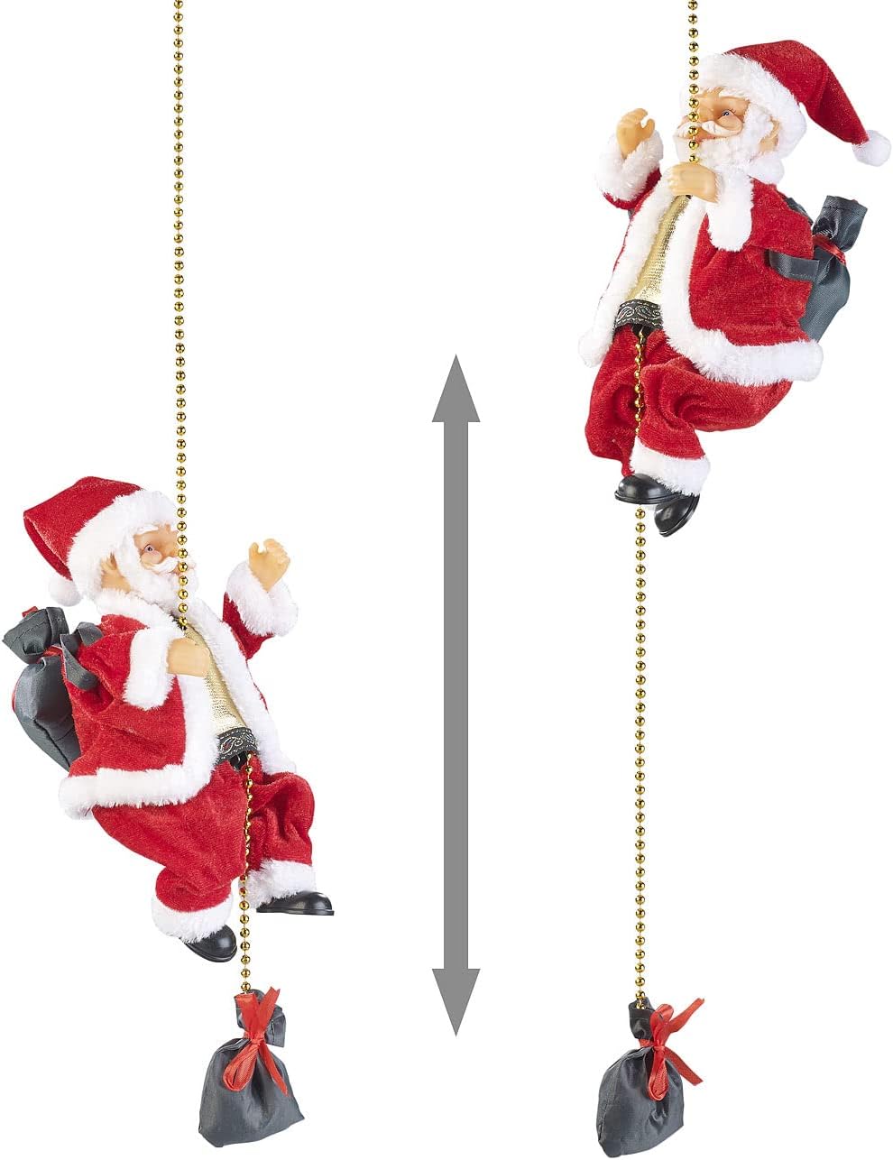 2er-Set Kletternder Weihnachtsmann