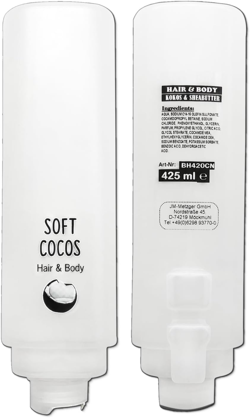 4-teiliges Dusch- und Haarshampoo Starter-Kit mit Wandhalterung