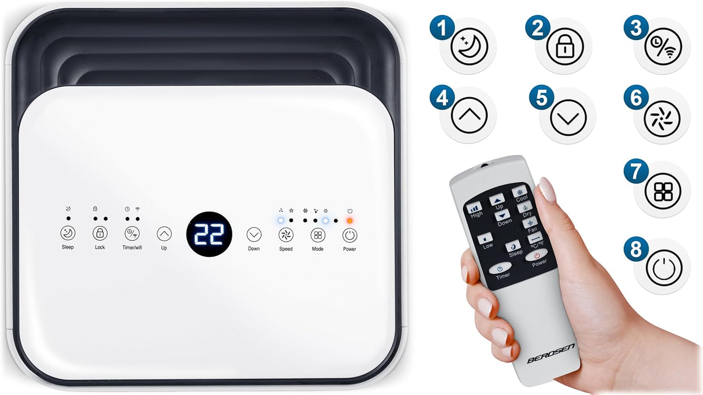 Mobiles 3-in-1 Klimagerät mit App-Steuerung