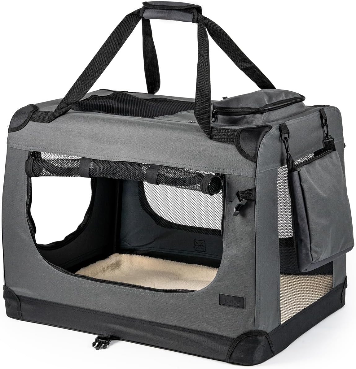 Hundetransportbox, Grau / 1 - XS: 50x34x36 cm