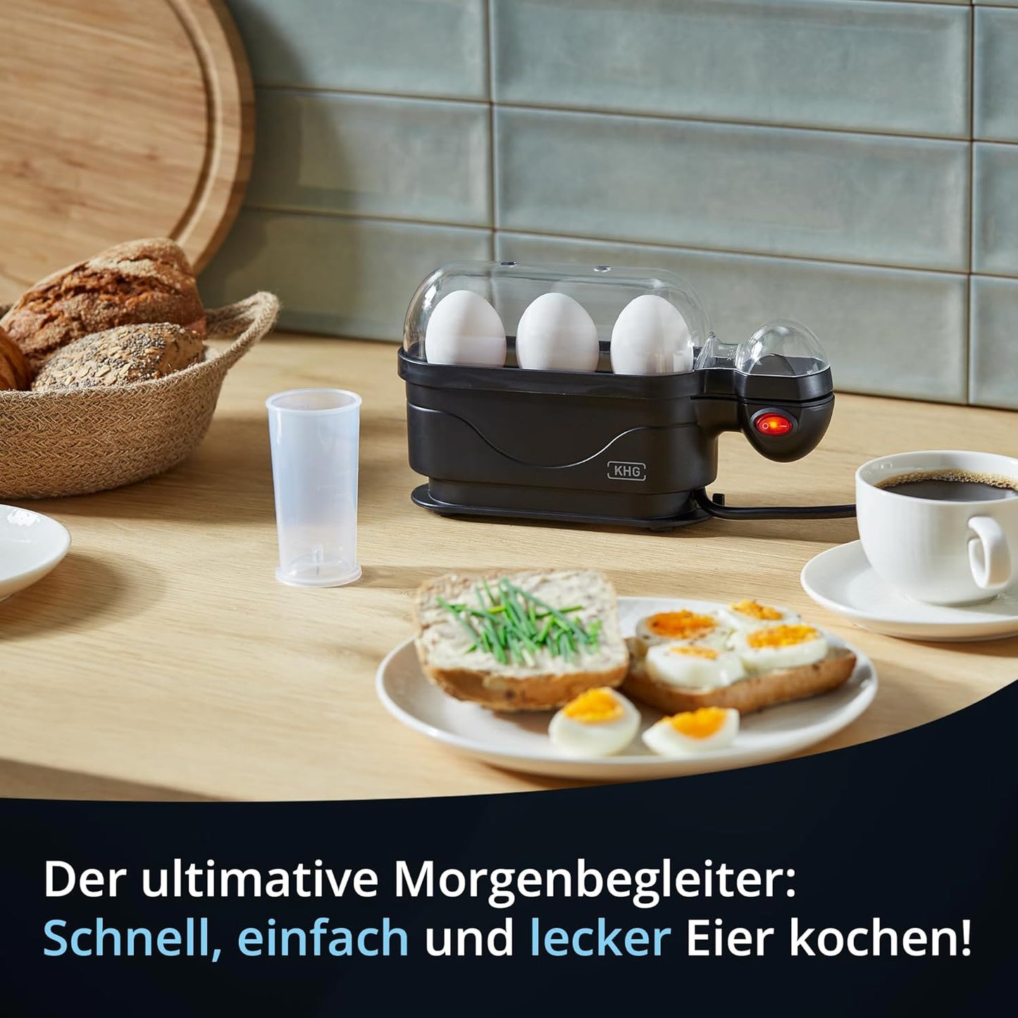 Eierkocher mit Warmhaltefunktion