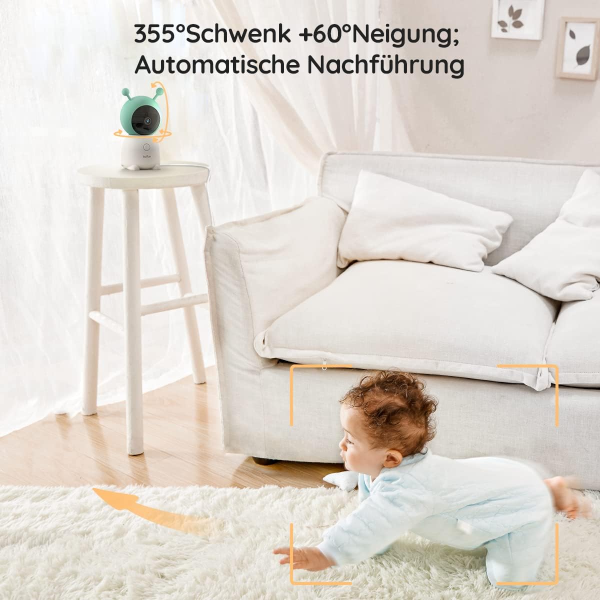 Babyphone mit 2 Kameras und 2K HD Bildqualität, Dual Kamera Modelle