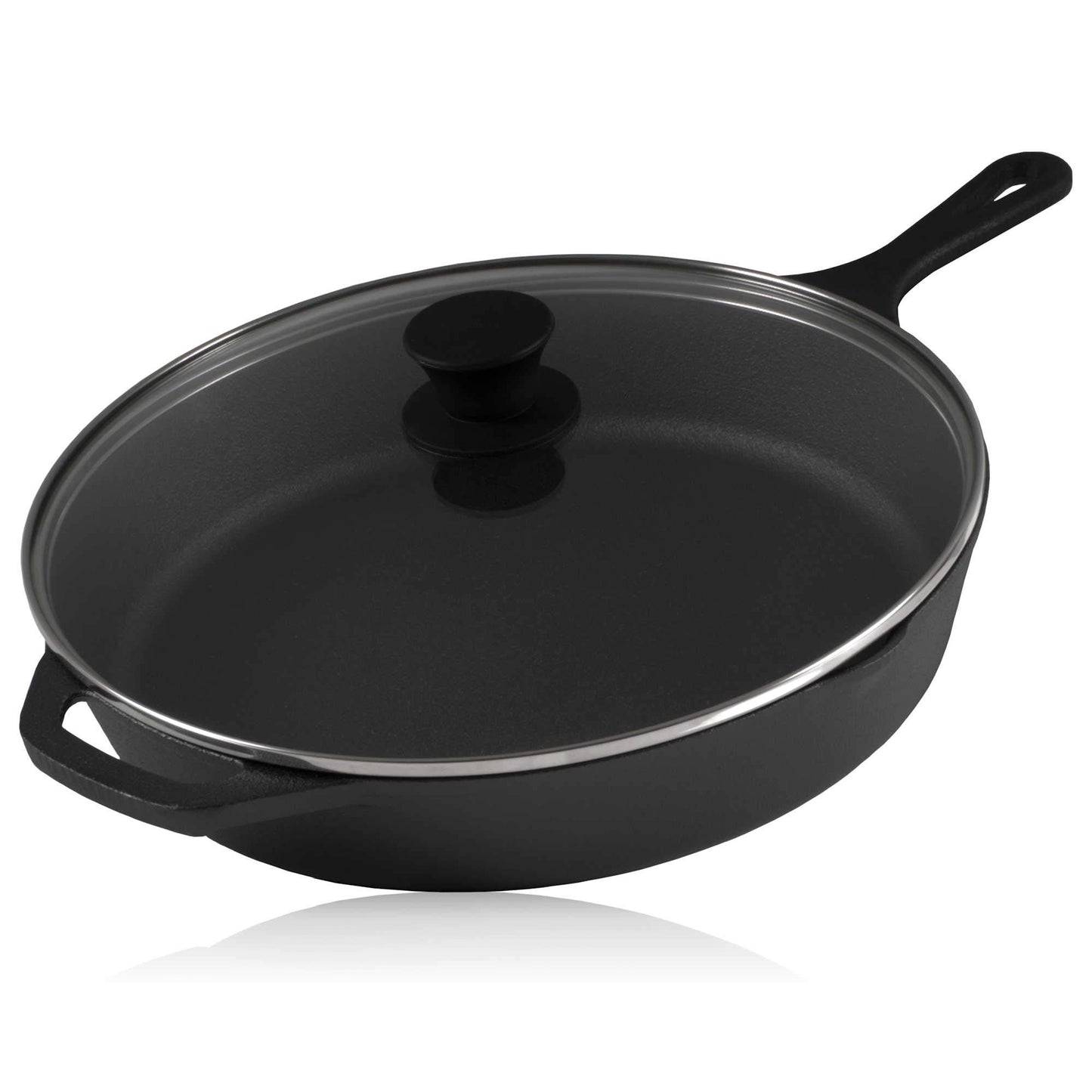 Grillpfanne mit Glasdeckel, Ø 30 cm
