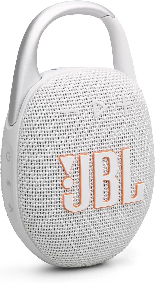 Tragbarer Bluetooth-Lautsprecher Clip 5, White