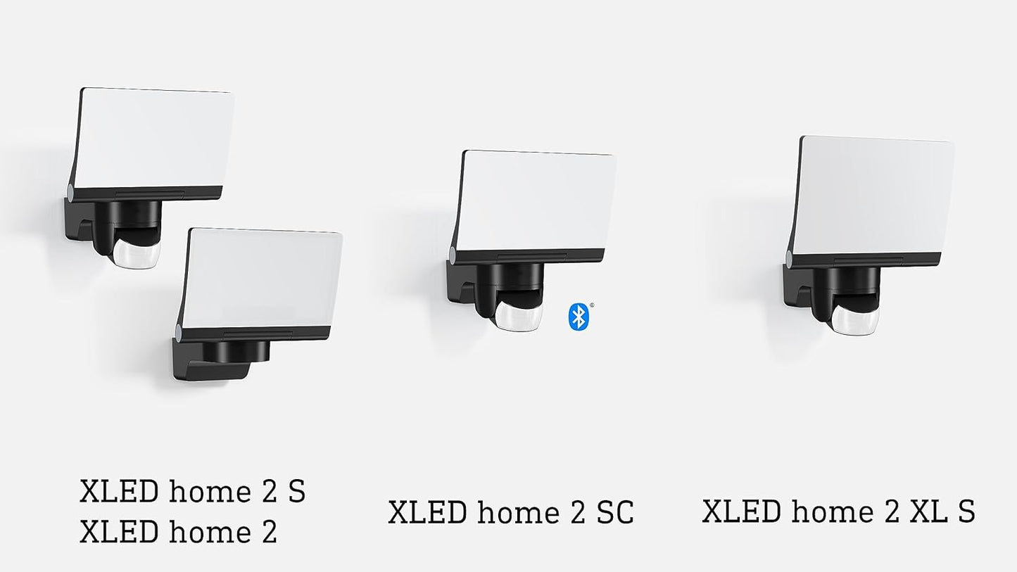 XLED Home 2 - LED-Strahler mit Bewegungsmelder, Schwarz Mit Bewegungsmelder Single