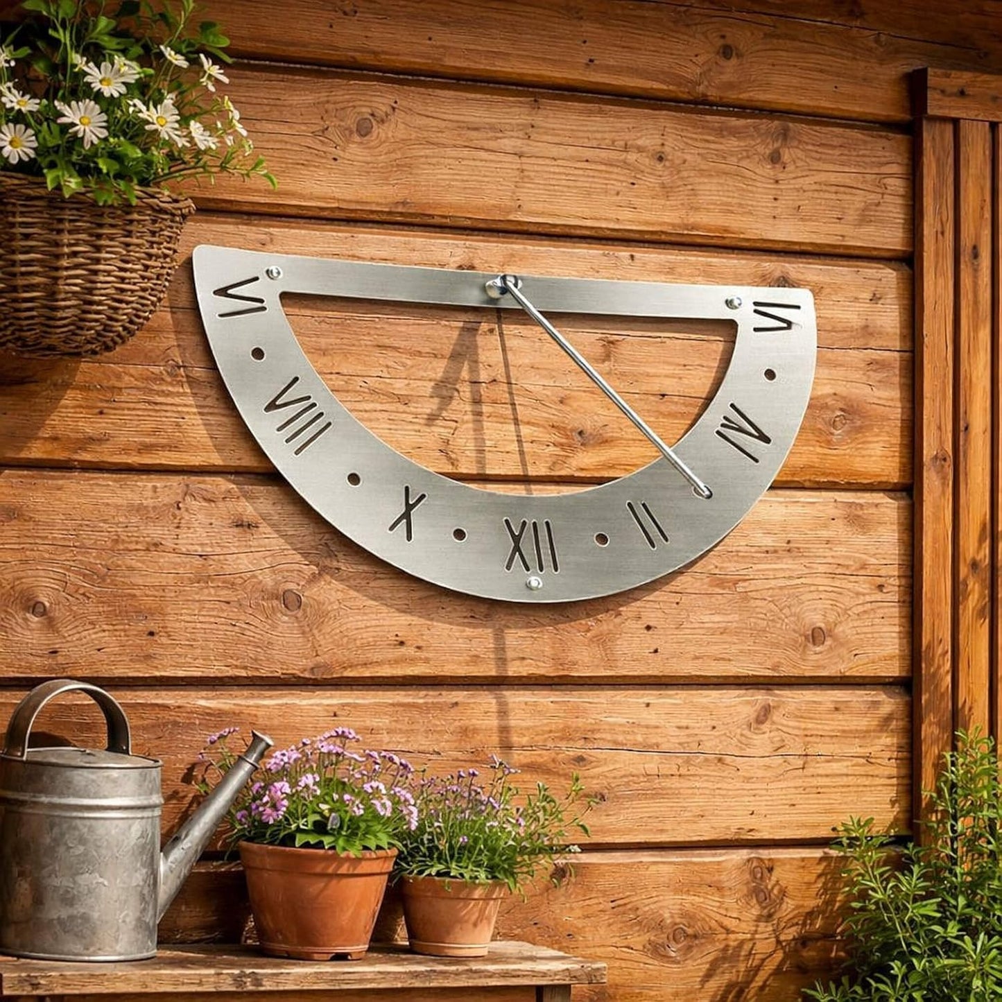 Wetterfeste Sonnenuhr für die Wand