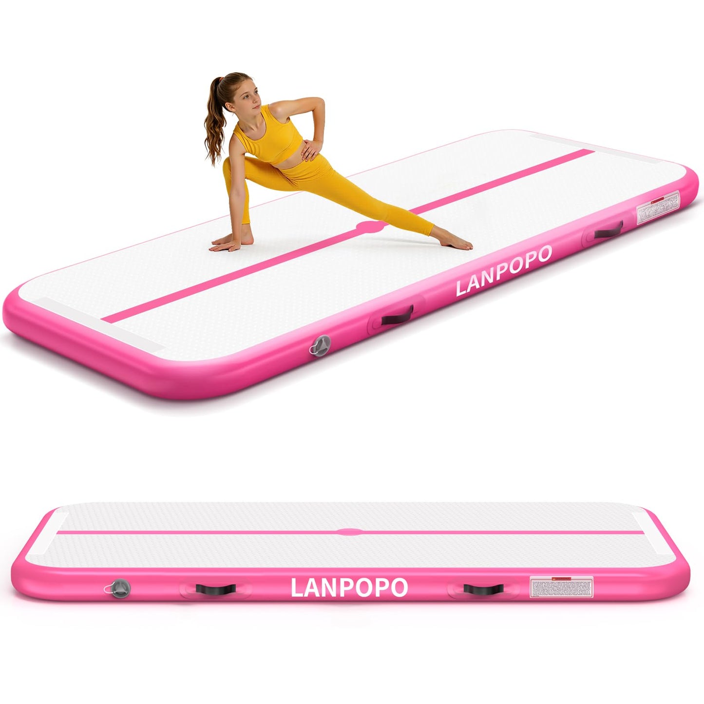 Aufblasbare Gymnastikmatte, 10ft*3.3ft*4in(300x100x10cm)