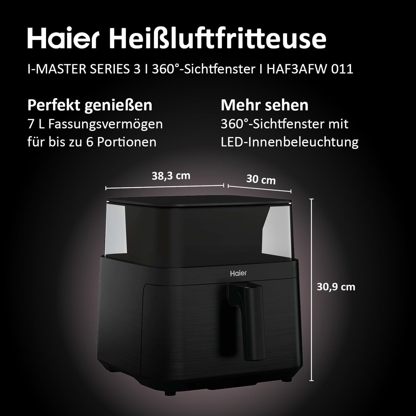 Heissluftfritteuse, 360°