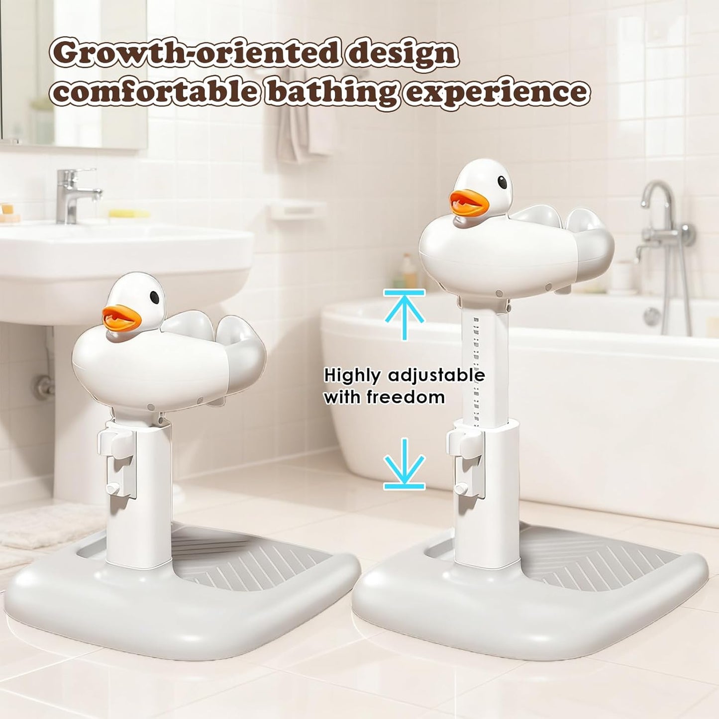 Badewannensitz Baby mit Höhenverstellung & Anti-Rutsch
