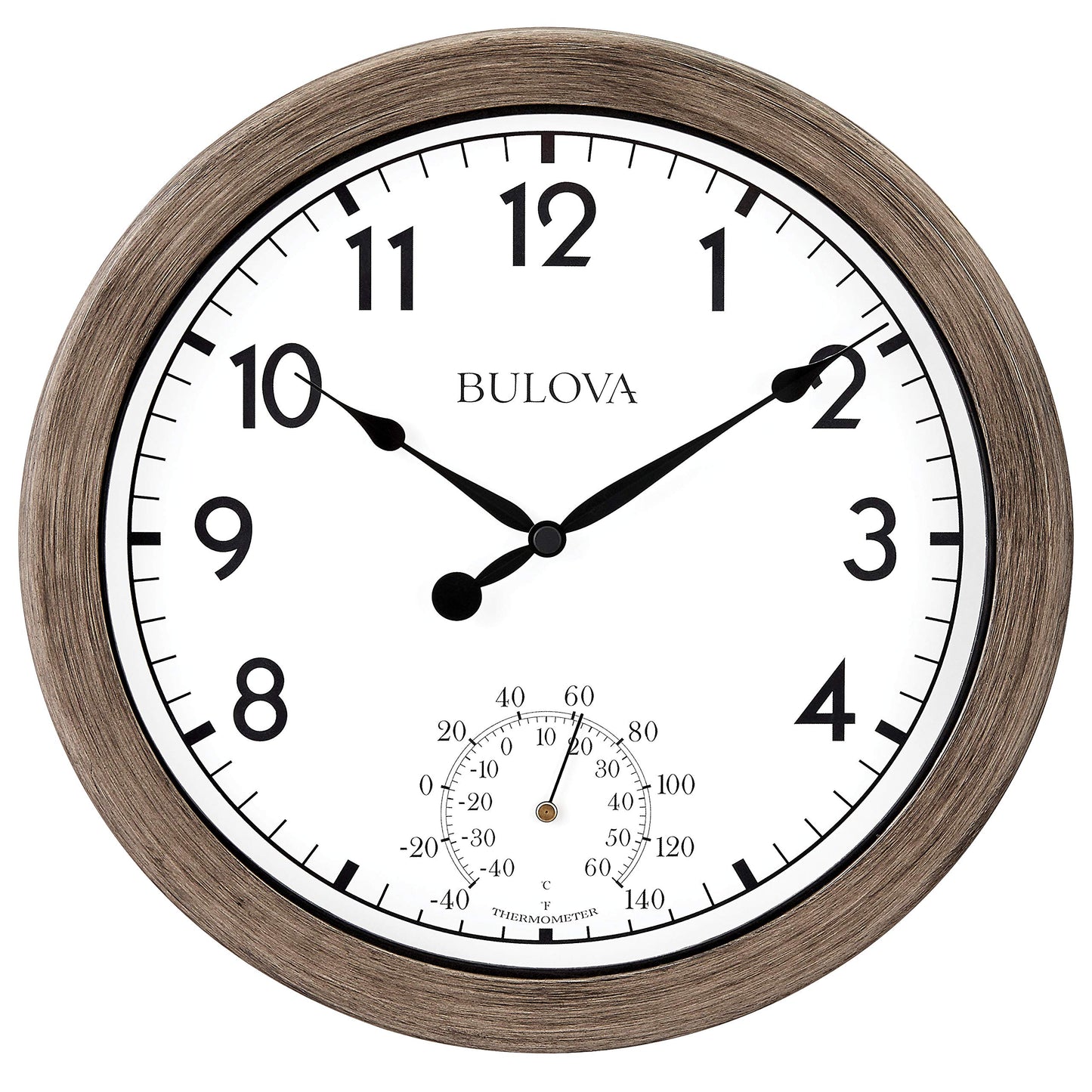 Patio Wanduhr mit Temperaturanzeige