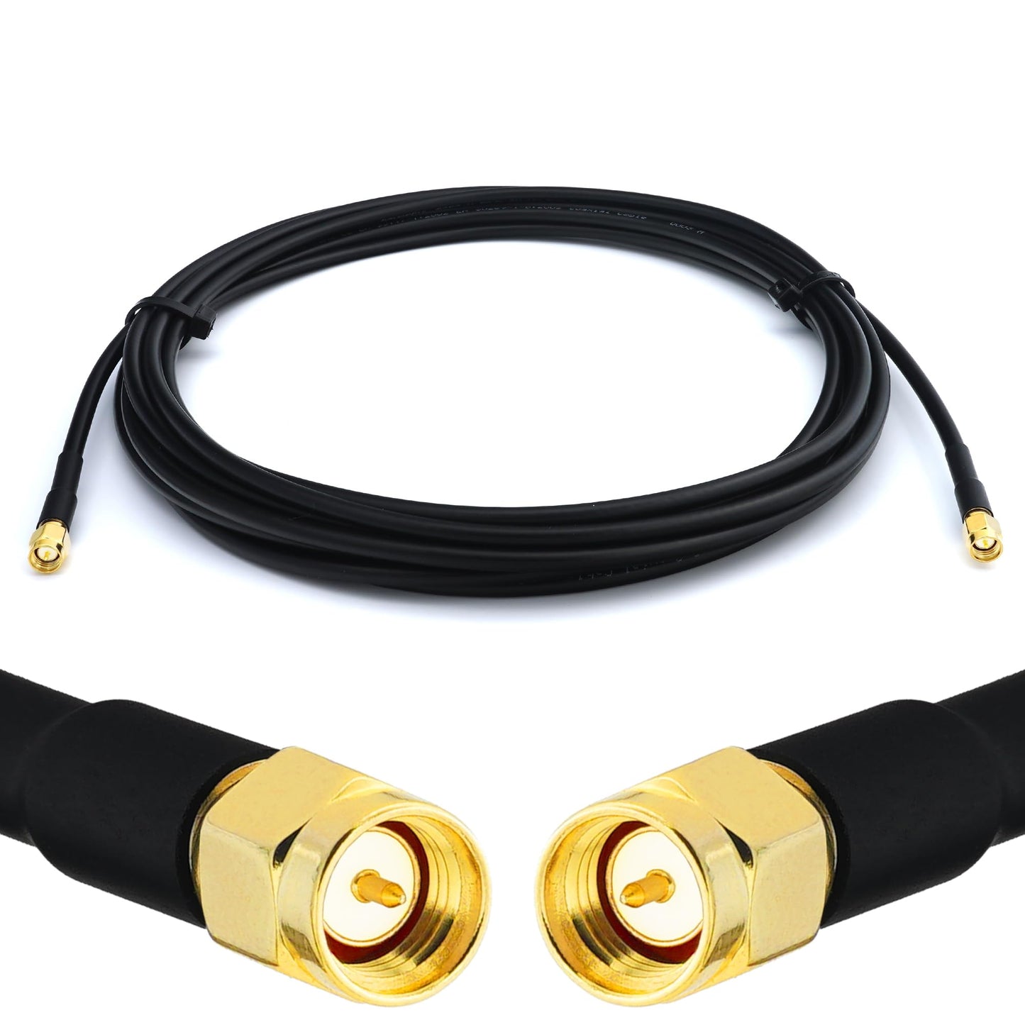 SMA Koaxialkabel-Verlängerung 5m (SMA Stecker/Stecker), 5 m SMA Male / SMA Male