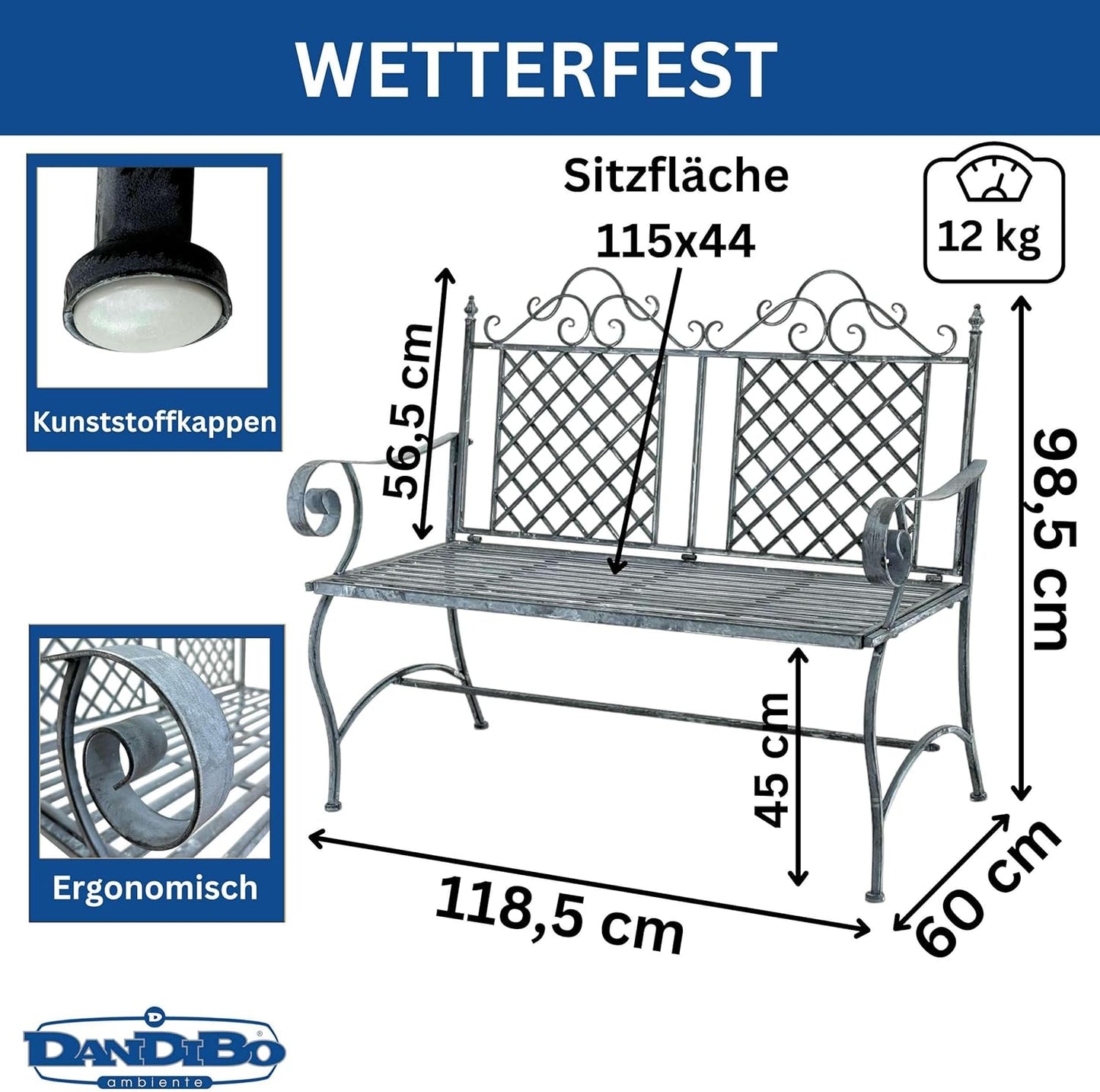 Wetterfeste Gartenbank