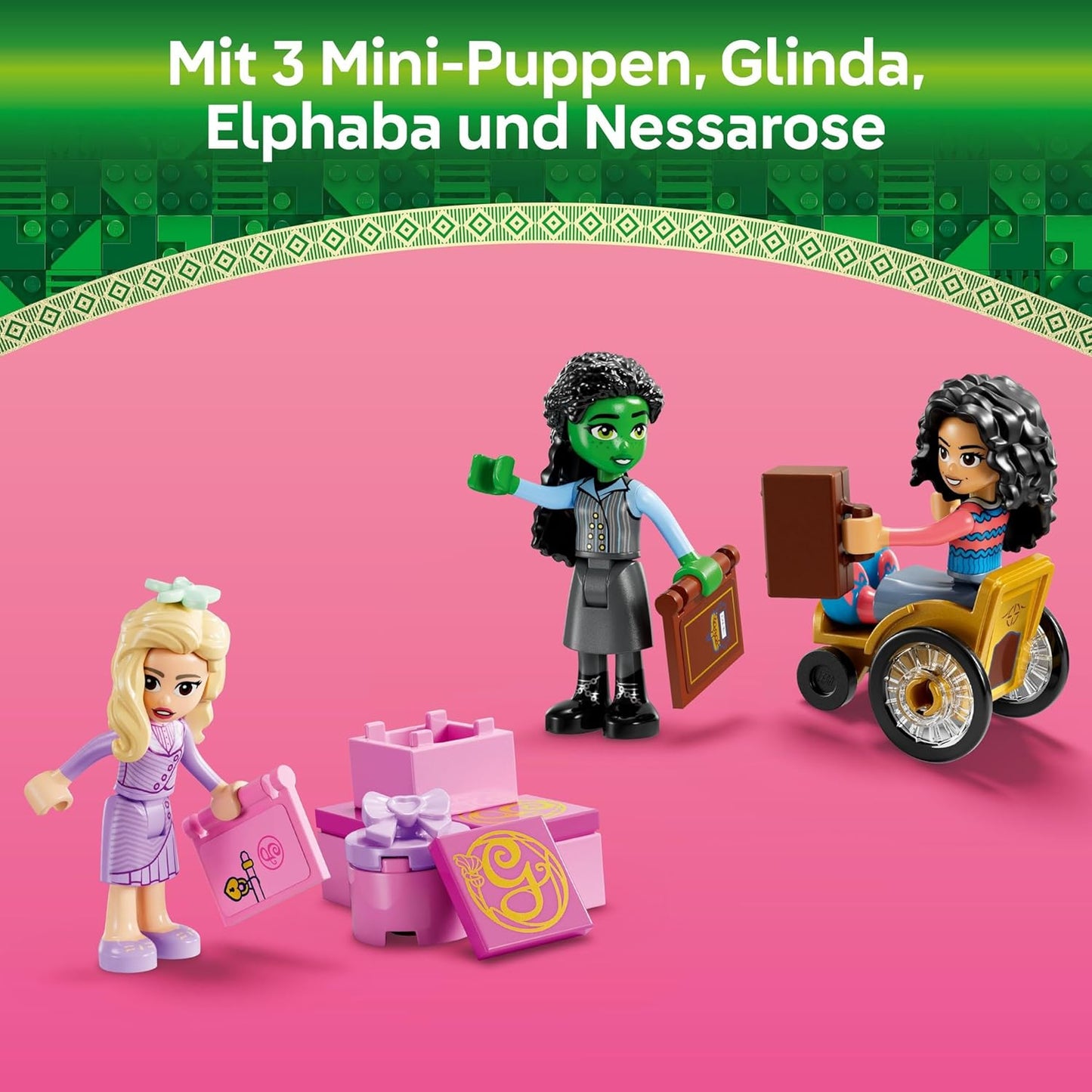 Glinda, Elphaba und Nessarose an der Universität Shiz