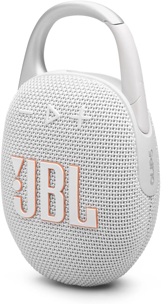 Tragbarer Bluetooth-Lautsprecher Clip 5, White