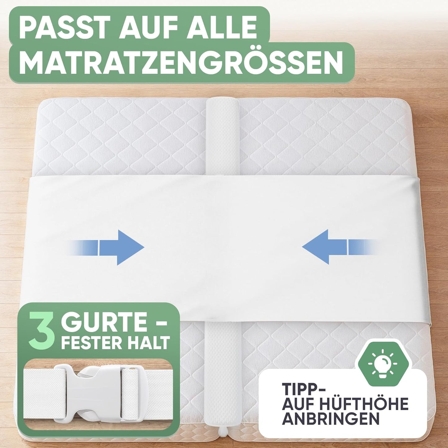 Matratzenbrücken-Set mit wasserdichtem Keil und Spanngurten, Liebesbrücke mit T-Stück