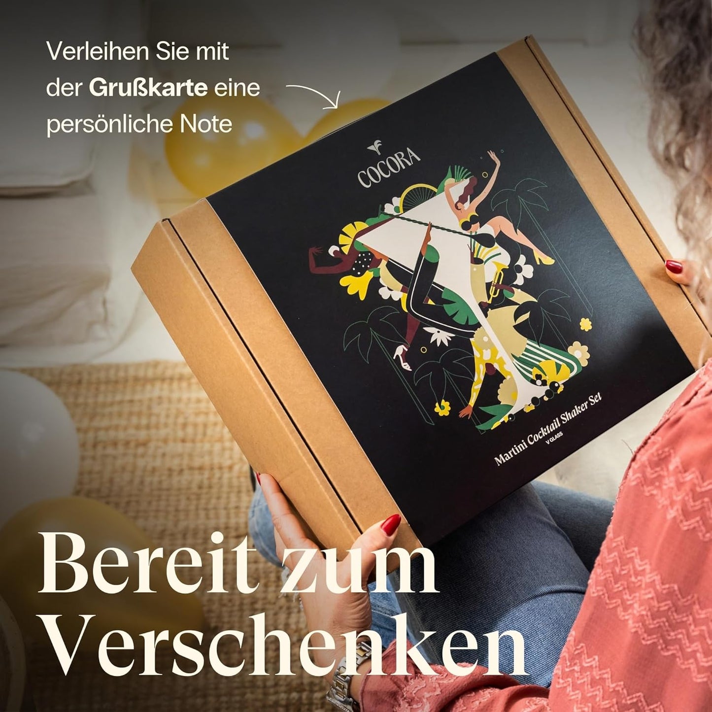 8-teiliges Cocktail-Set mit Shaker und Gläsern, Silver