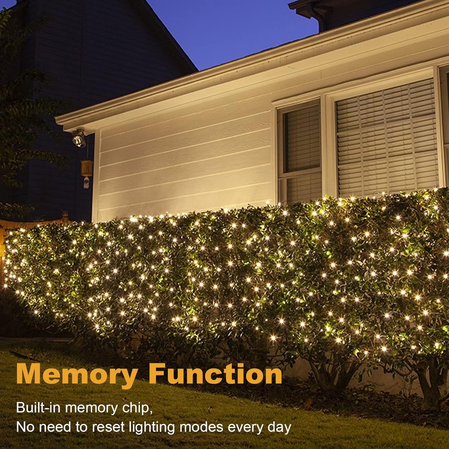 LED Lichterkette mit Fernbedienung mit 100 LEDs, 8 Modi, Fernbedienung & Timer, 10M Warmweiss
