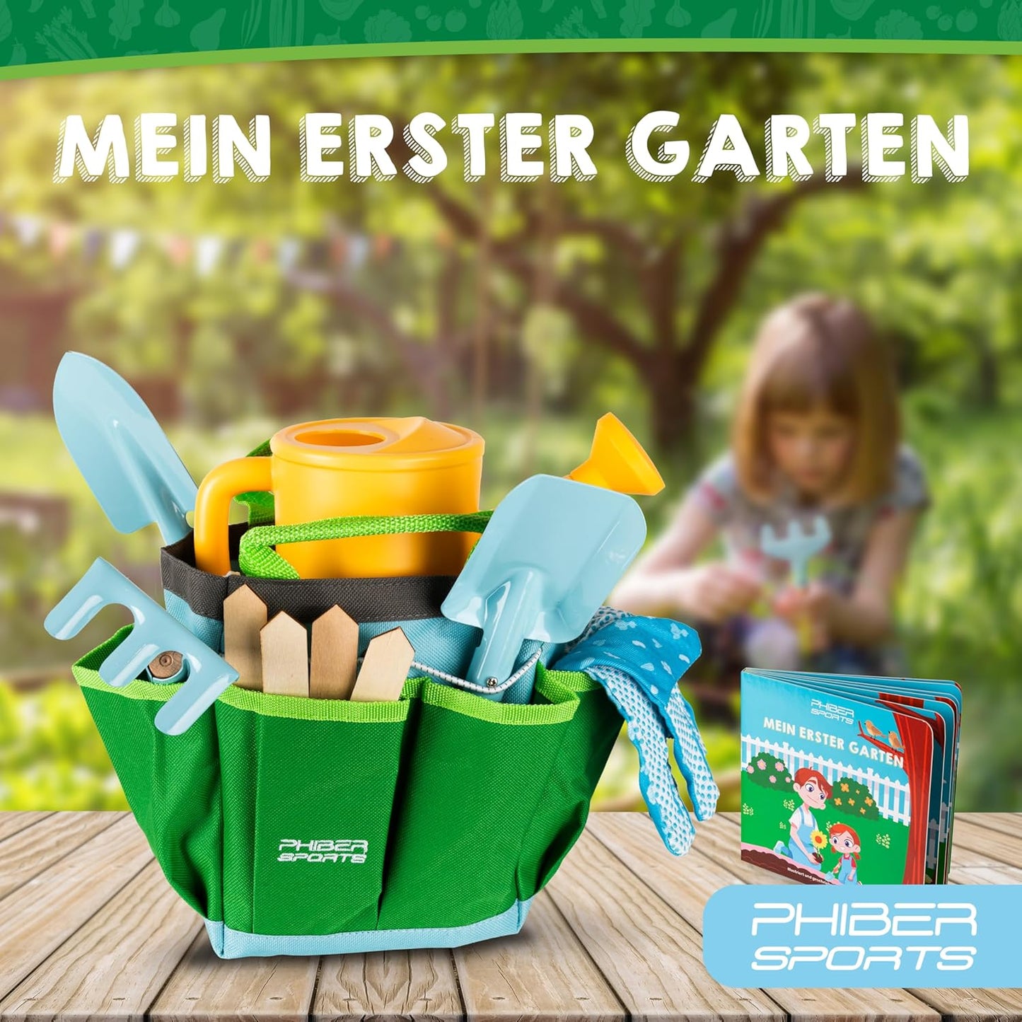 11-teiliges Gartenwerkzeug-Set für Kinder ab 3 Jahren