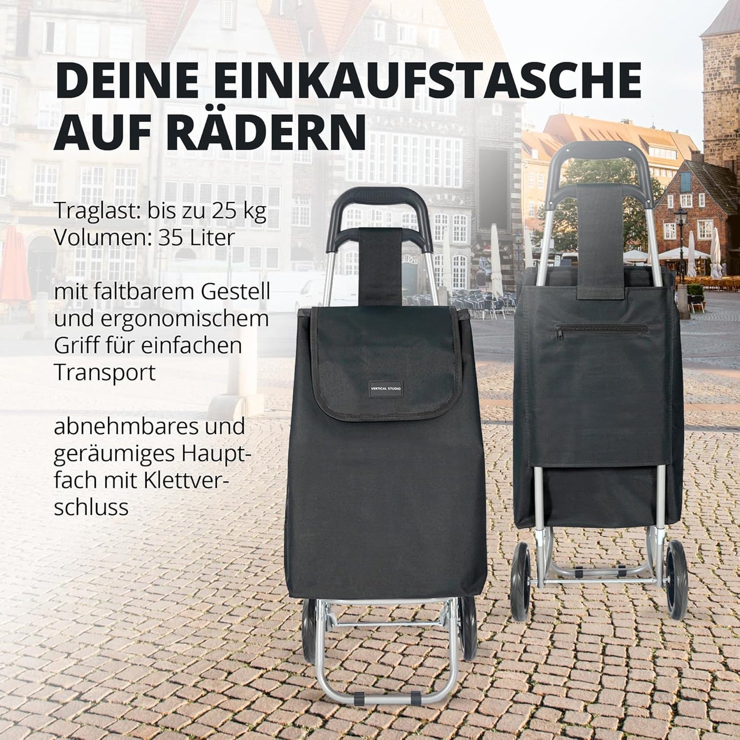 Einkaufstrolley, Schwarz