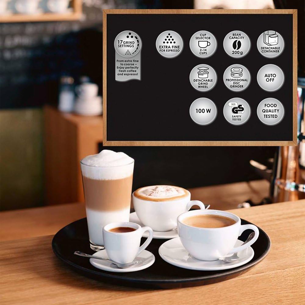 Elektrische Kaffeemühle Milono, Rot