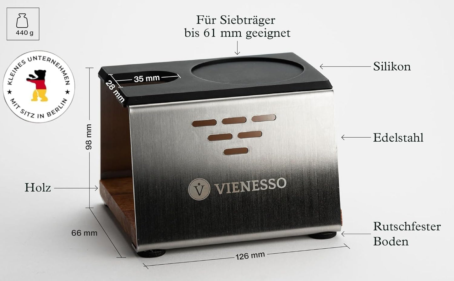 Rutschfeste Tamperstation