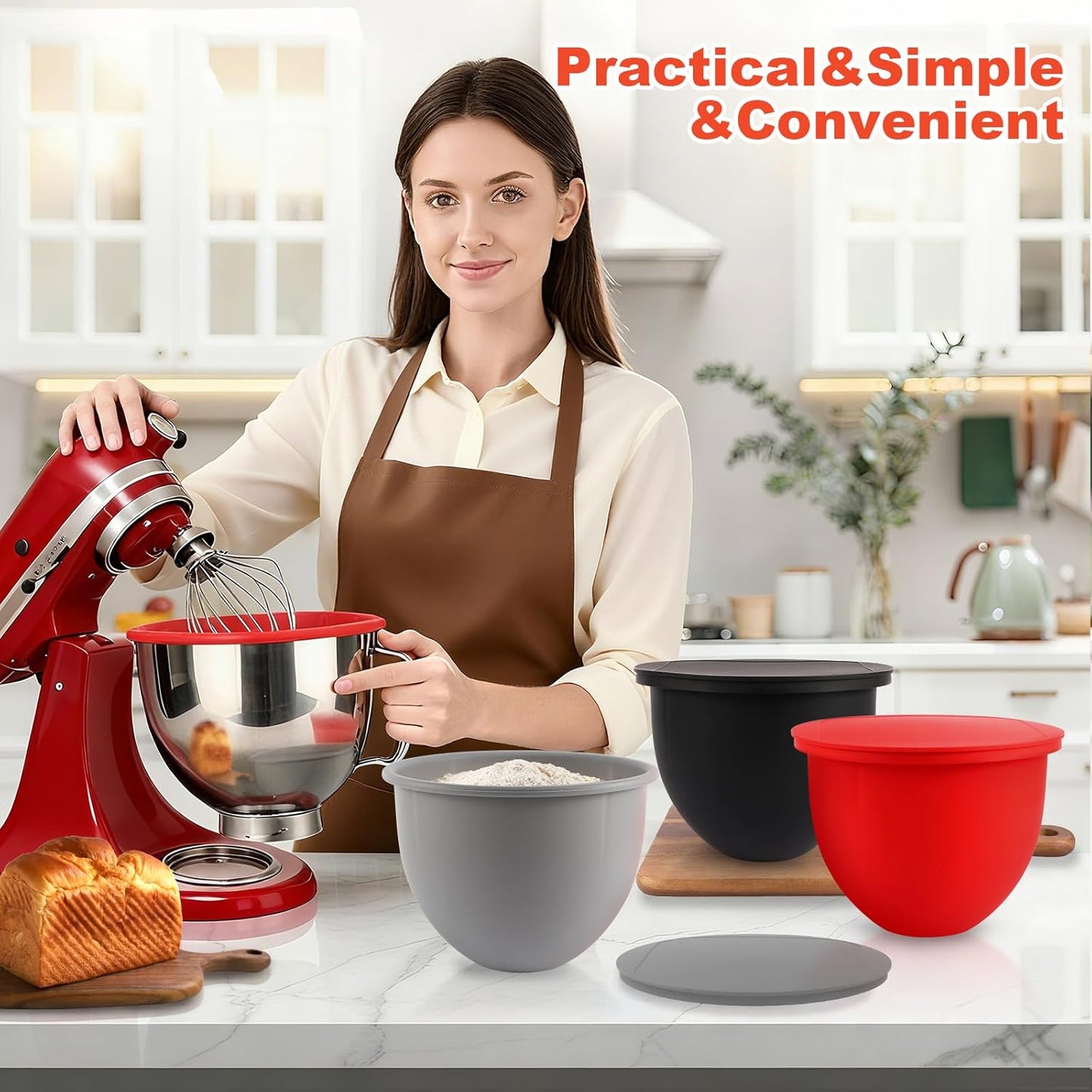 Silikon-Einlagen für KitchenAid-Mixer