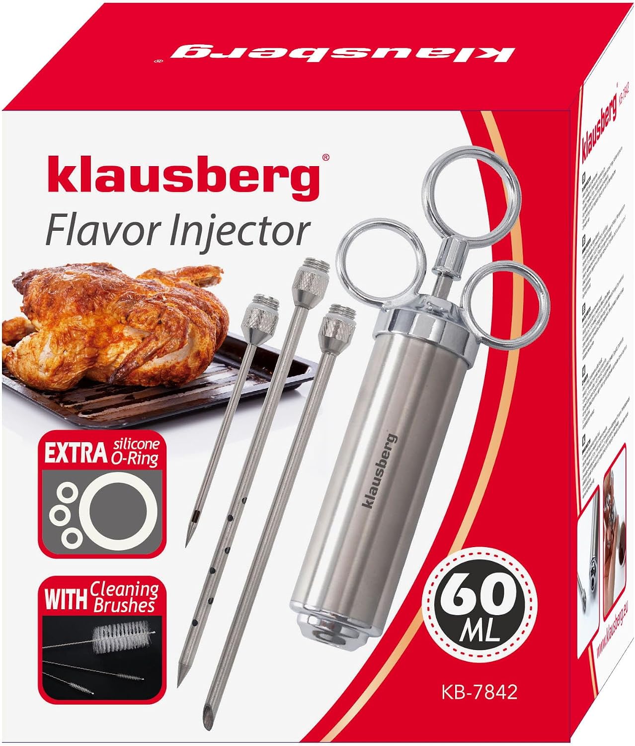 Bratenspritze für Fleischmarinierung, 60ml