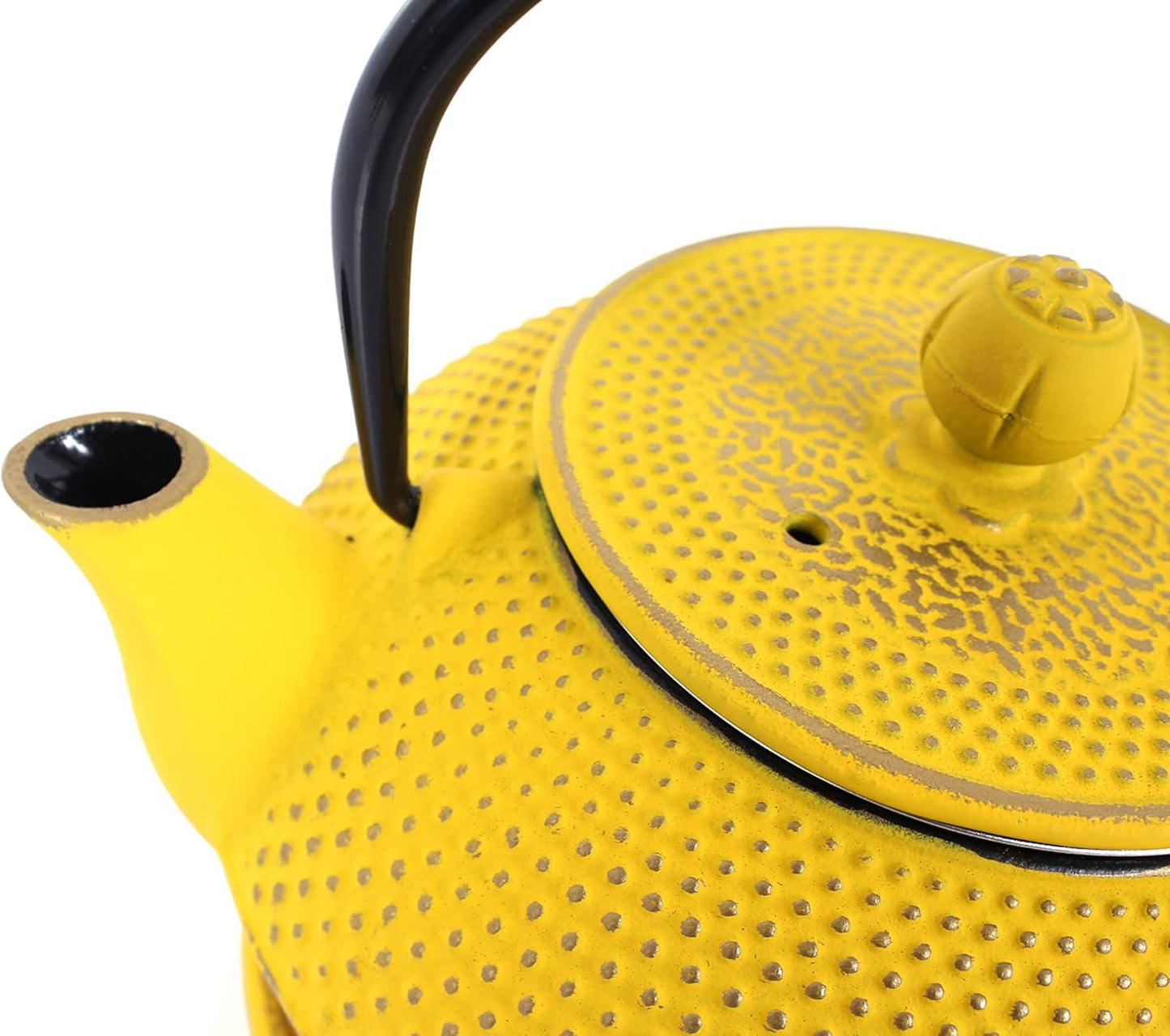 Teeservice aus Gusseisen, 0,8 L Gelb