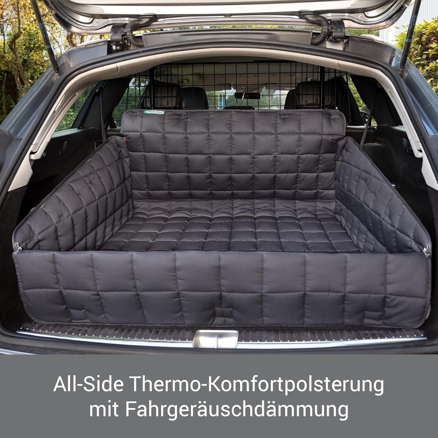 Kofferraumschutz mit Ladekantenschutz, L - 100x100 cm / Grau