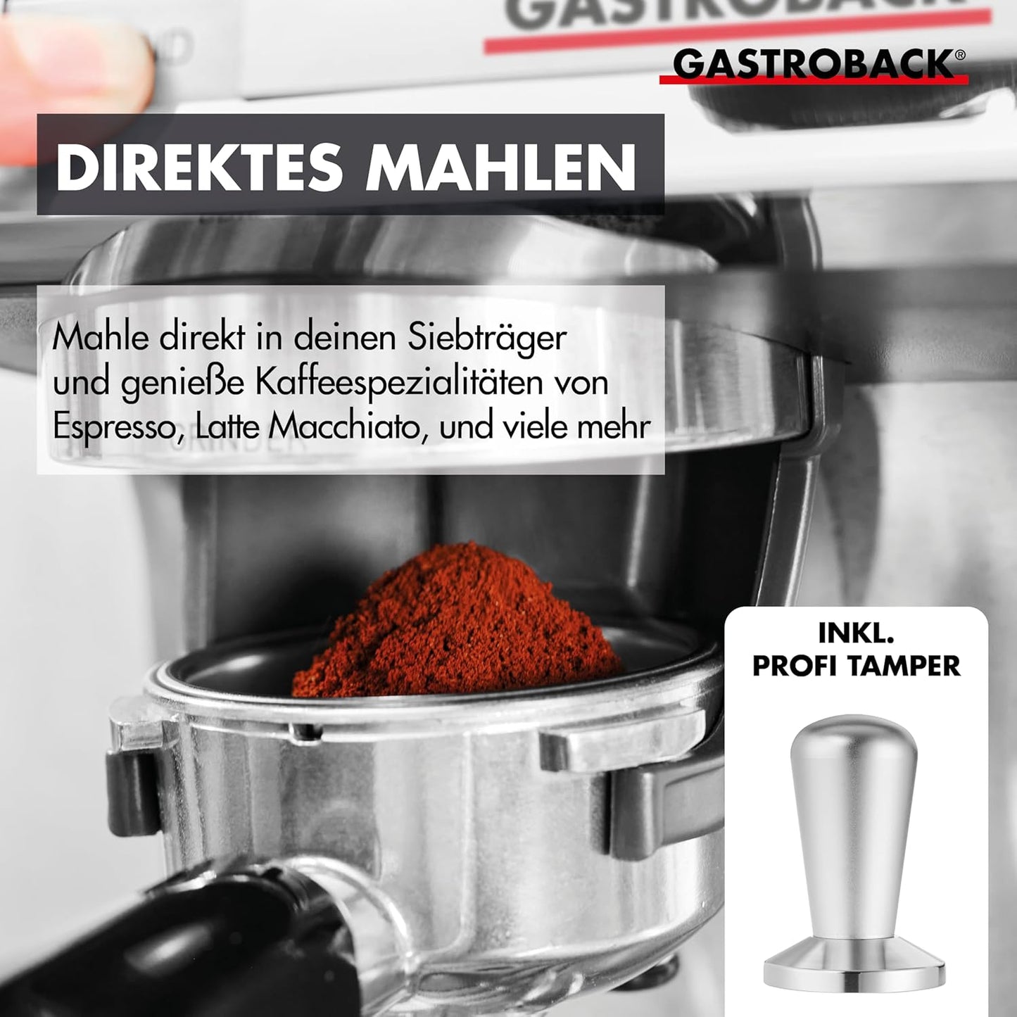 Siebträgermaschine mit Mahlwerk & Zubehör