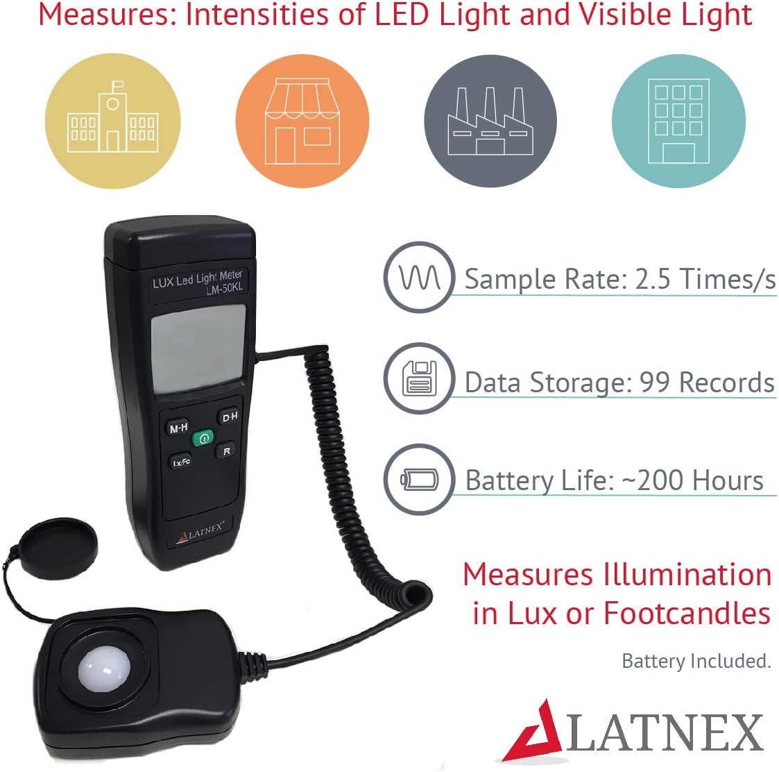 Digitales Luxmeter LM-50KL