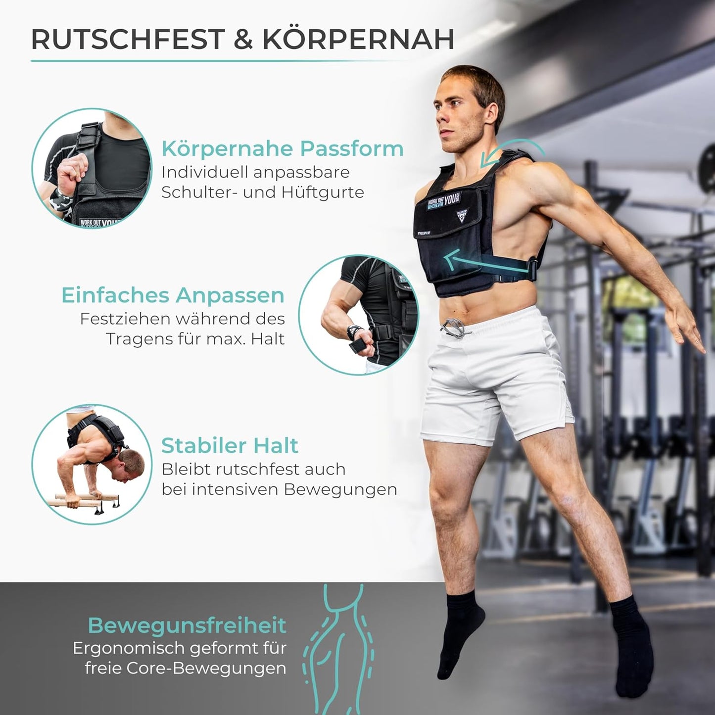 Gewichtsweste mit Gewichten bis 15kg
