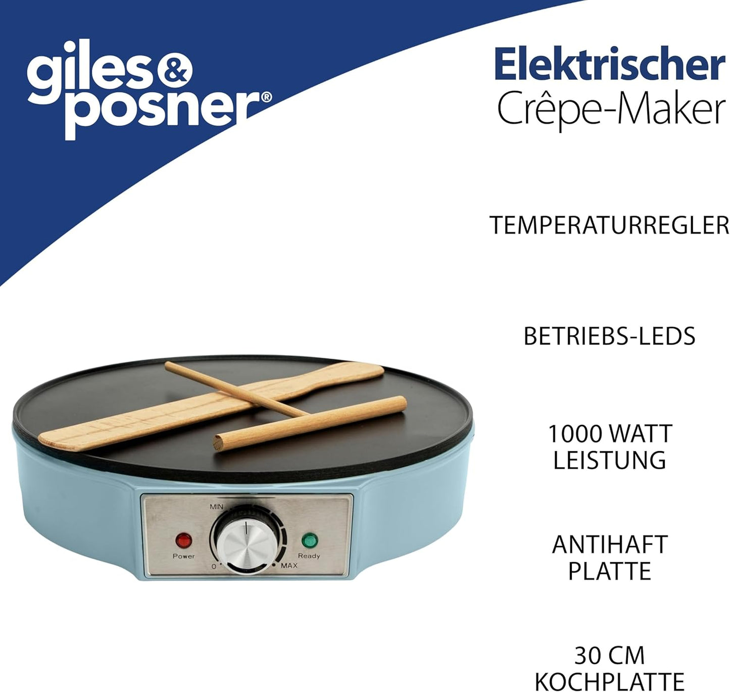 Crêpe Maker, One Size Blue