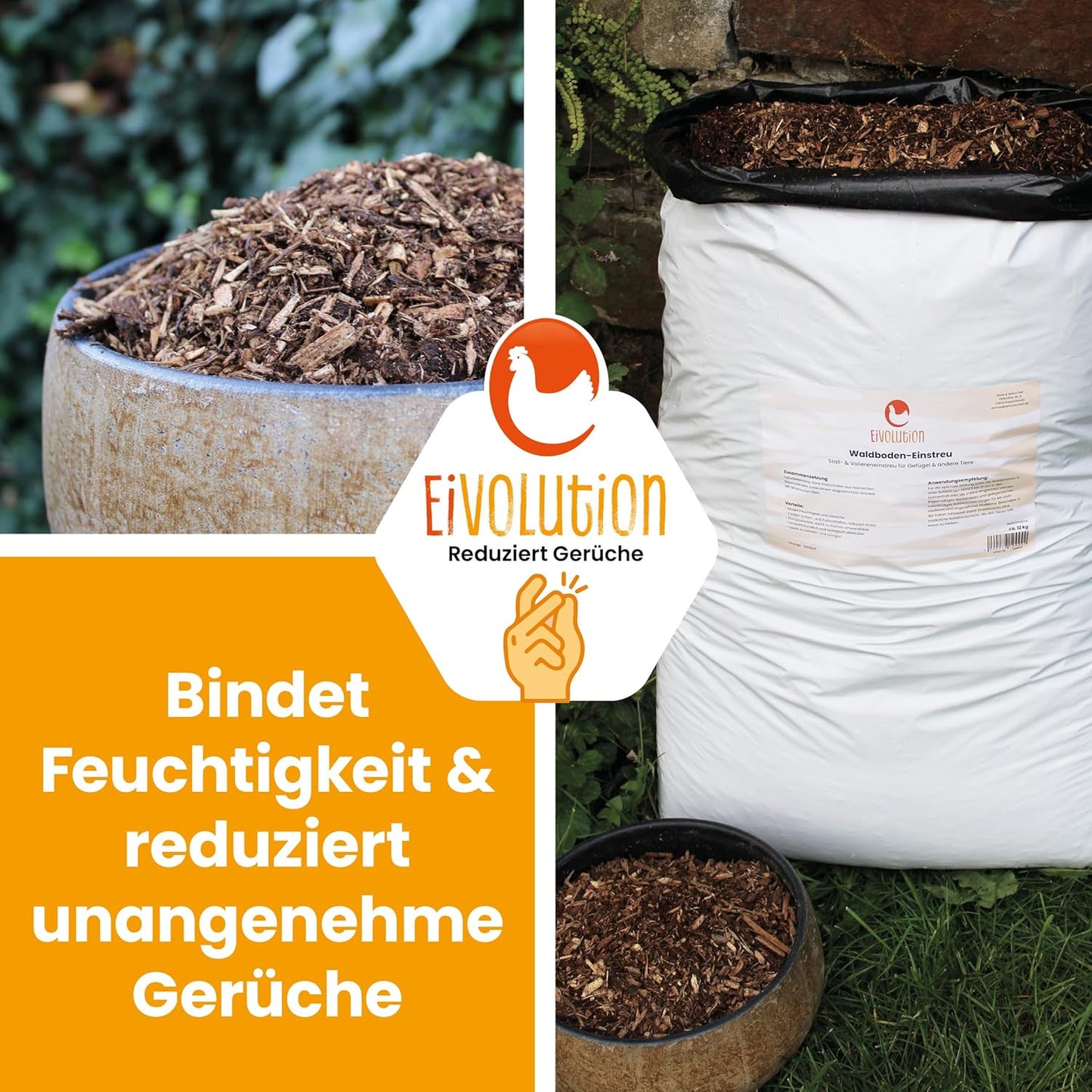 Waldboden-Einstreu für Stall & Voliere