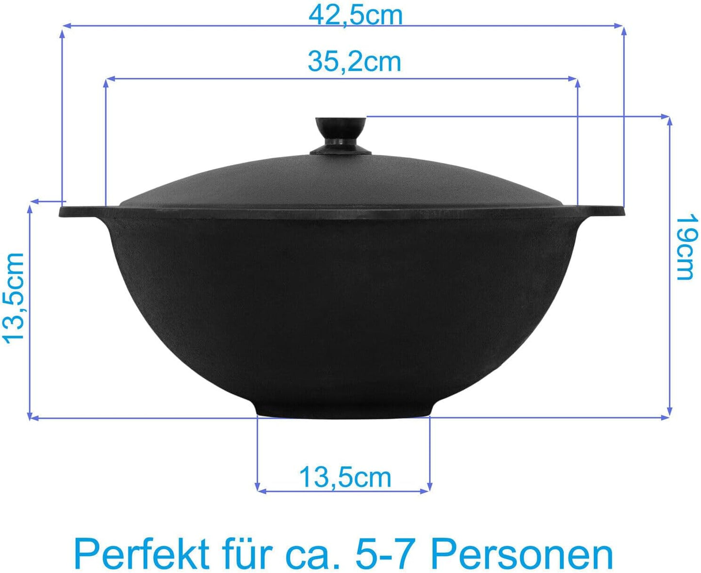 Kazan mit Schaumkelle, 8 L