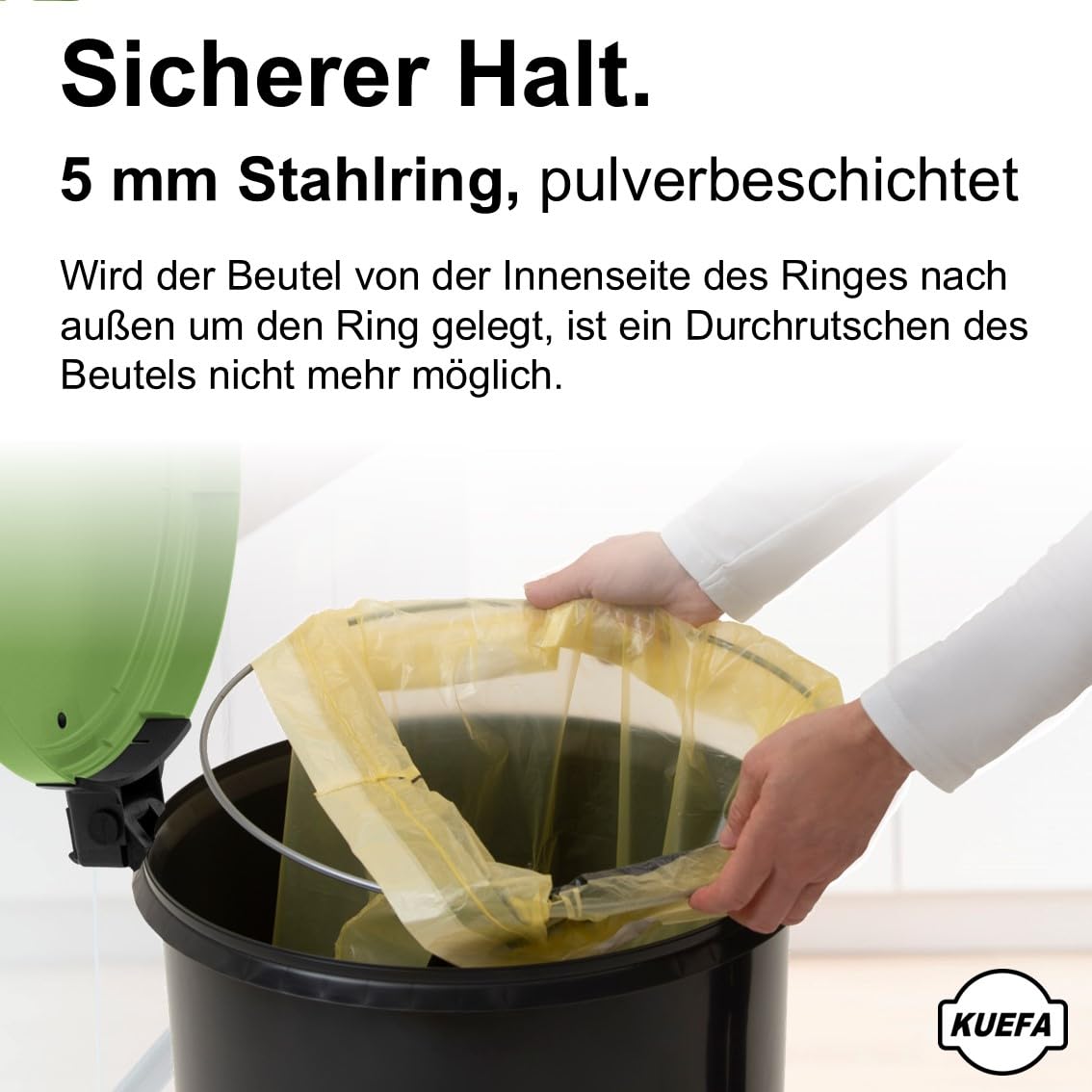Müllsackständer für Gelbe Säcke, Hellgrün 1