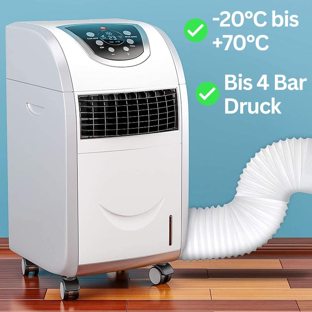 Flexibler Abluftschlauch für Klimageräte (150mm, 6m), 6 Meter Länge