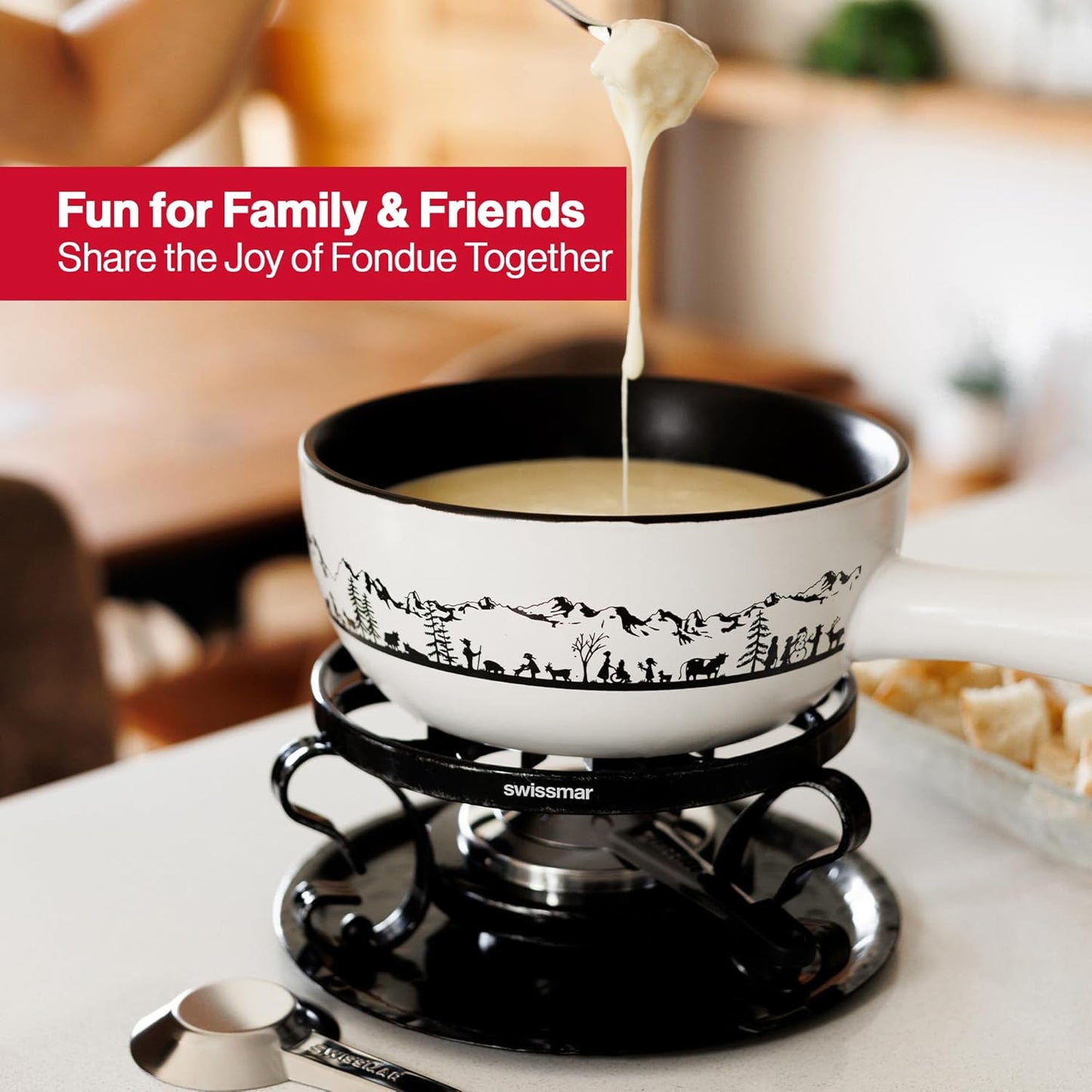 Fondue-Set Heidi, Weiss