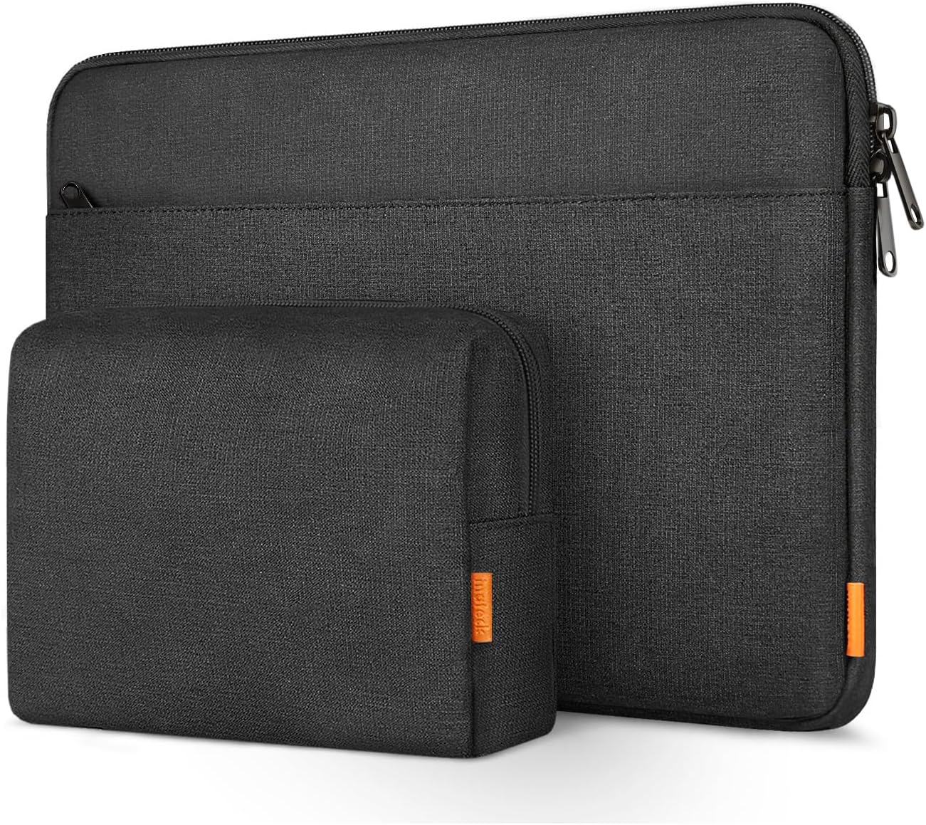 Laptoptasche mit Zubehörtasche, 14 Zoll / Schwarz