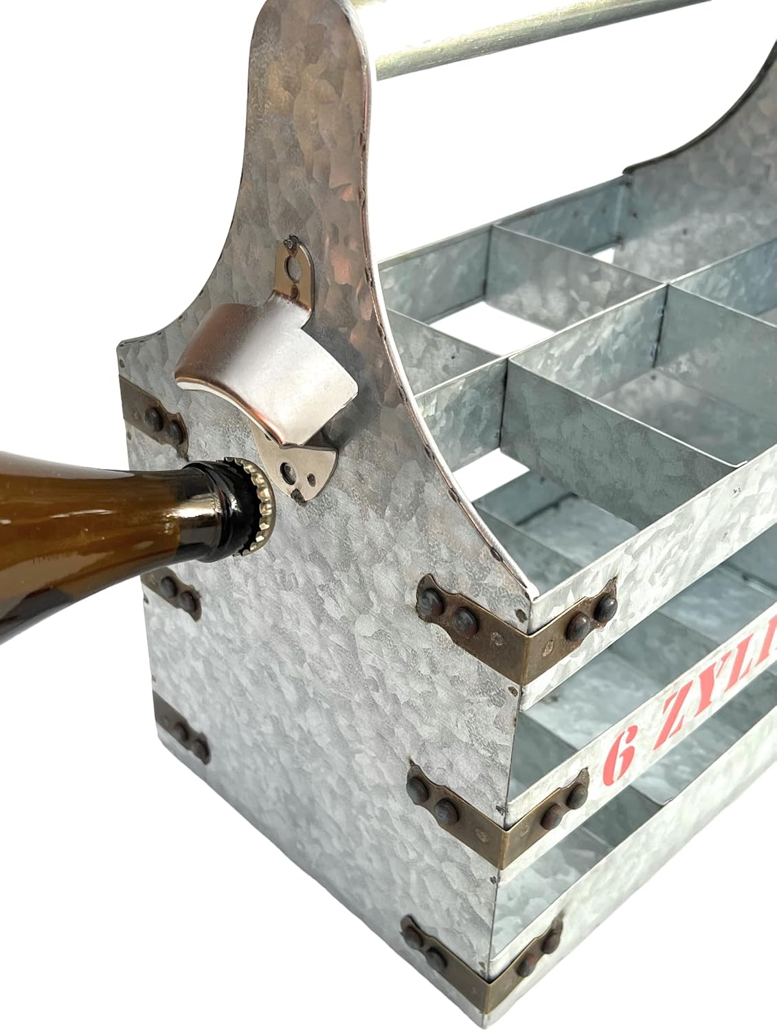 Bierträger mit Flaschenöffner 6 Zylinder V6