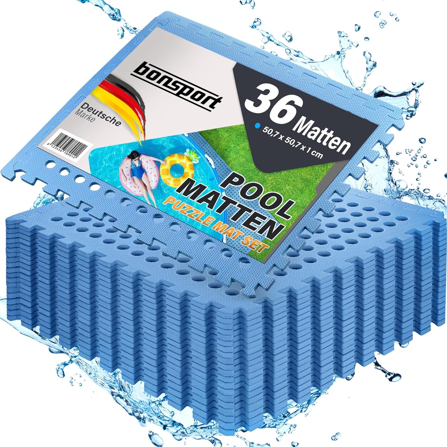 Pool Unterlegmatte Bodenschutz-Set (36 Stück), 36 Matten