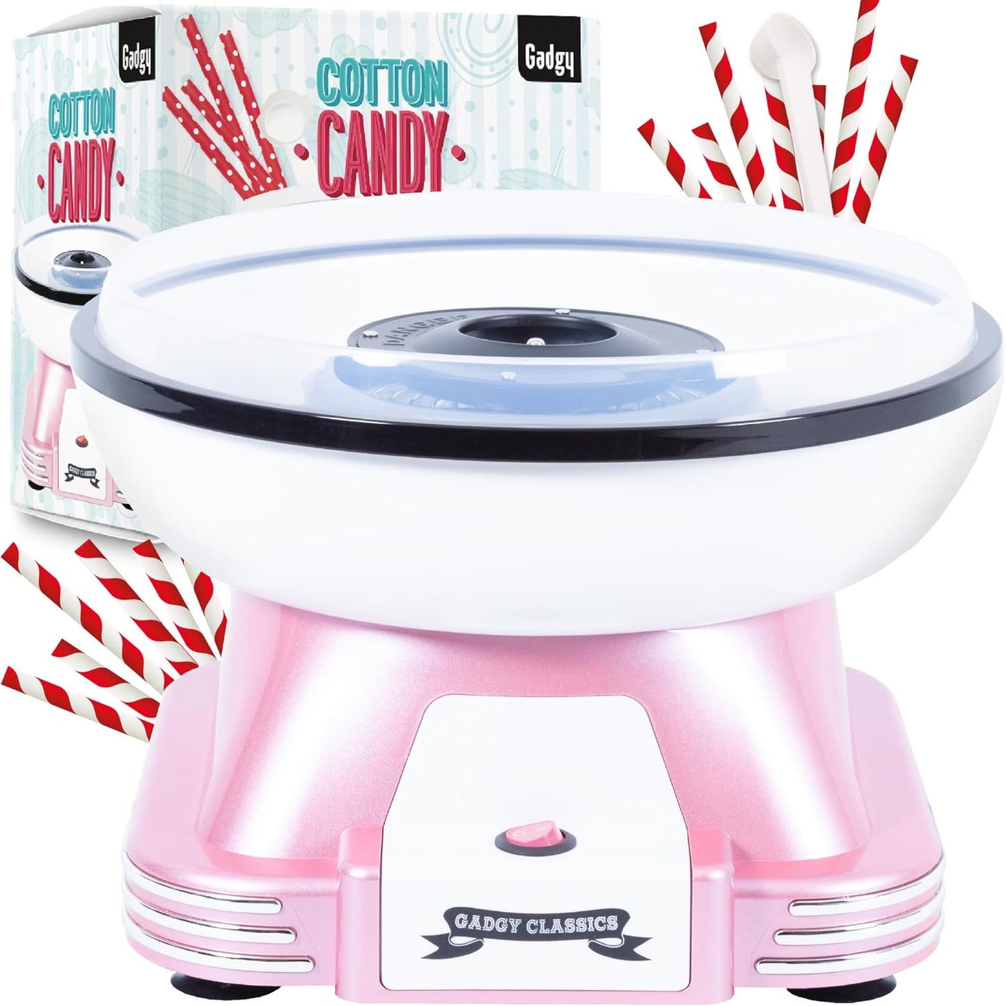 Retro Zuckerwattemaschine, Rosa