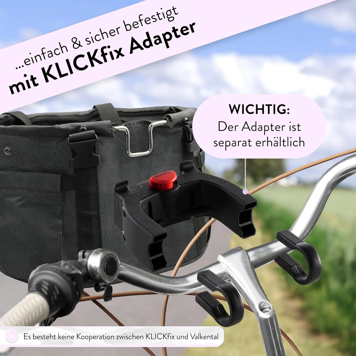 Velokorb für Hunde Klickfix, S Standard