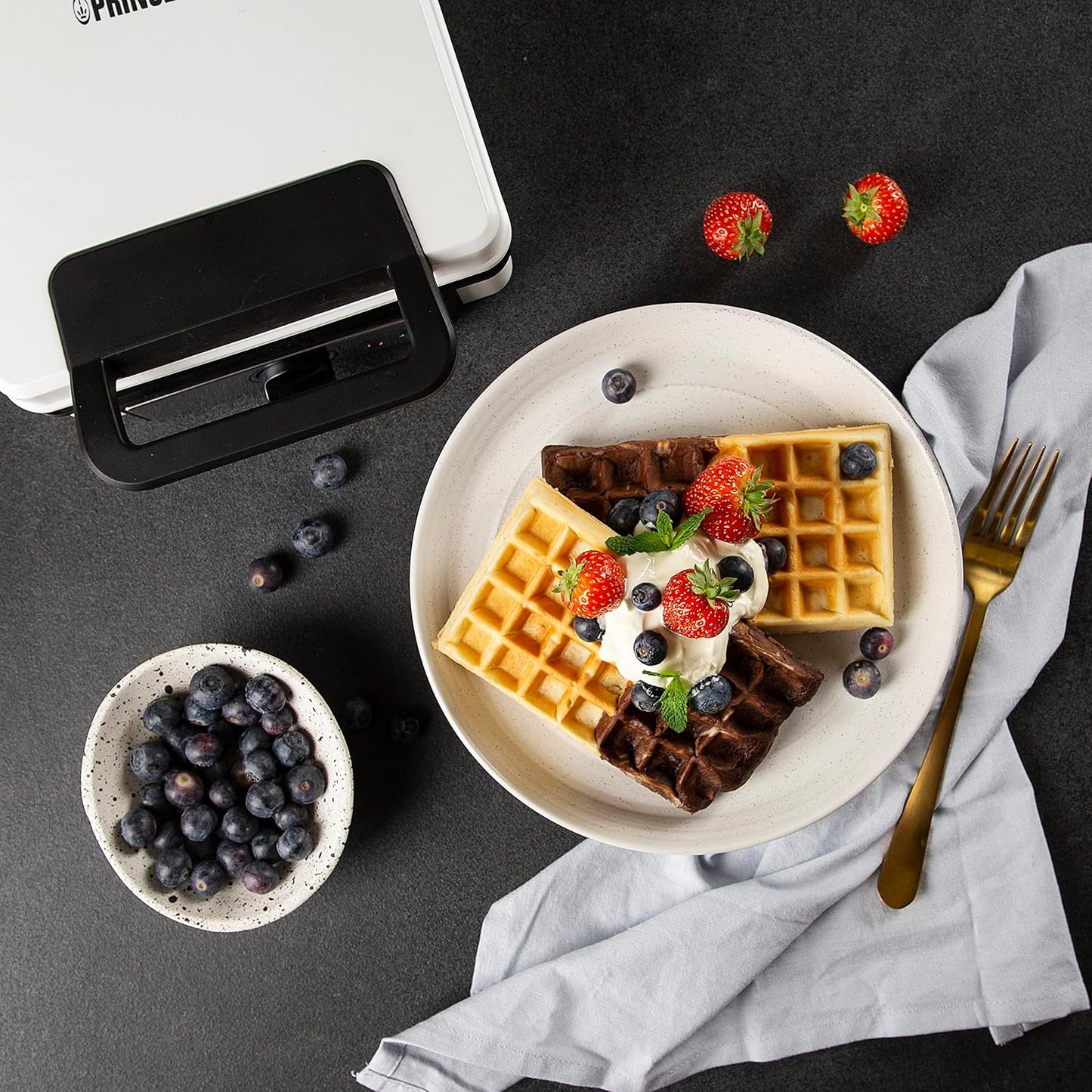 Waffeleisen für Belgische Waffeln, Belgische Waffeln