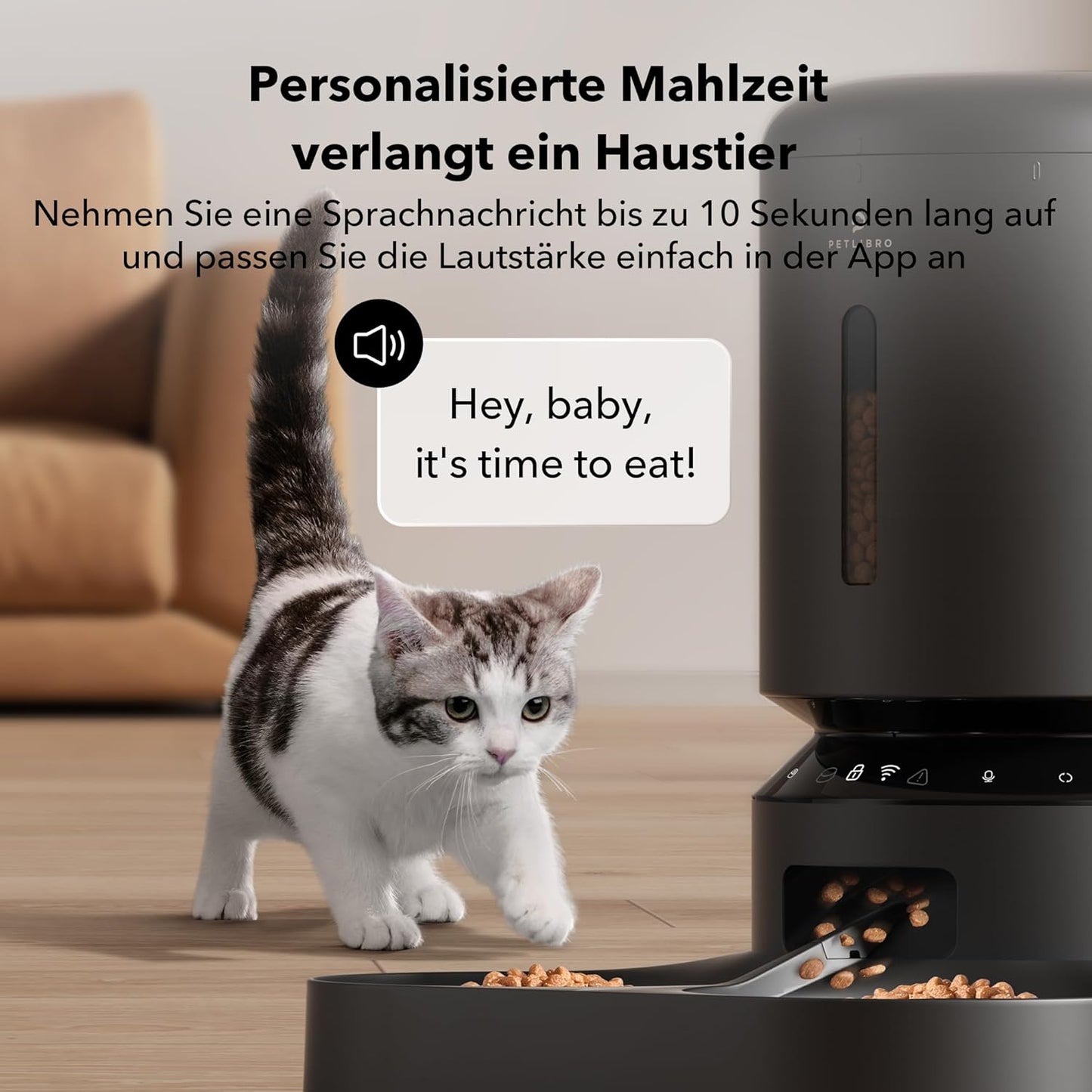 5G Wi-Fi Futterautomat, 5G WiFi,schwarz