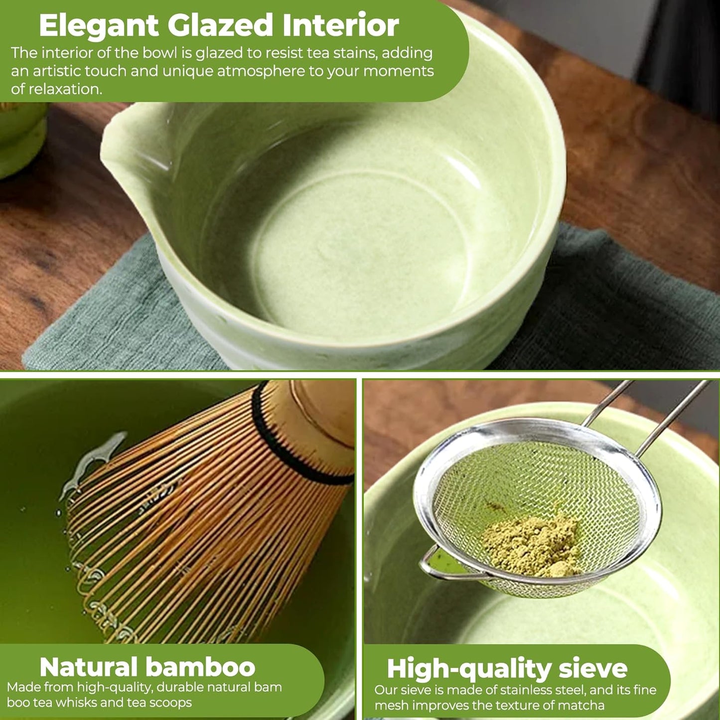 7-teiliges Matcha-Set