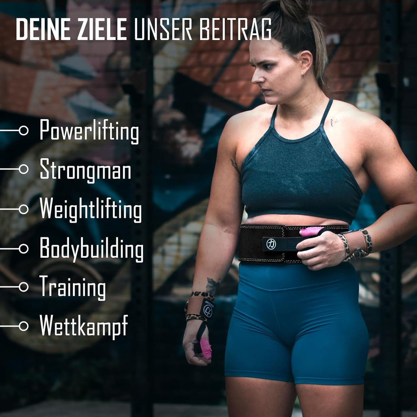 Gewichthebergürtel IPF-zertifiziert, L Camouflage (Dunkel)