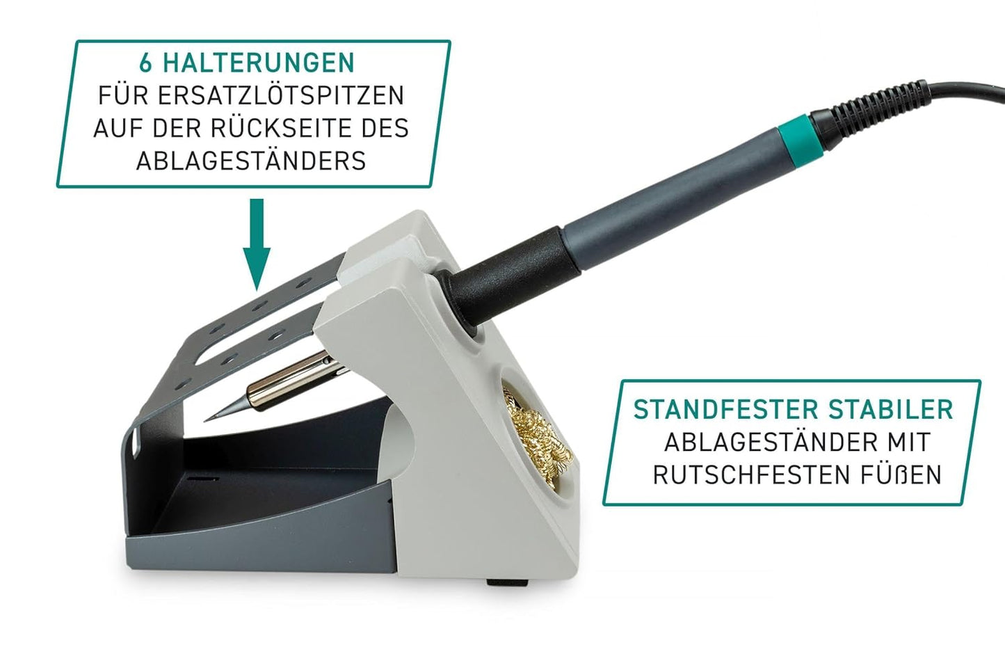 Digitale ESD Lötstation 80W kalibrierbar, QUICK 3104 digital 80W, Single